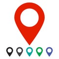 Map pin vector icon Royalty Free Stock Photo