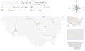 Map of Pitkin County in Colorado Royalty Free Stock Photo