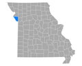 Map of Platte in Missouri