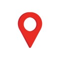 map point location pin vector icon for mapping and satellite allocation Royalty Free Stock Photo