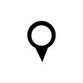 map point location pin vector icon for mapping and satellite allocation Royalty Free Stock Photo