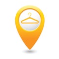 Map pointer with hanger icon