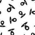 Map pointer icon seamless pattern background. Business concept v Royalty Free Stock Photo