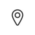 Map pointer line icon Royalty Free Stock Photo