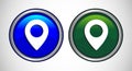 Map Pointer Location Icon Button Set Design Illustration Royalty Free Stock Photo