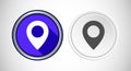 Map Pointer Location Icon Button Set Design Illustration Royalty Free Stock Photo