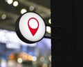 Map pointer navigation concept, 3D rendering