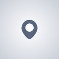 Map pointer, navigation, vector best flat icon Royalty Free Stock Photo