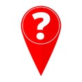 Map pointer question mark