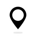 Map pointer vector icon marker location. GPS location symbol navigation for your web site design, logo, app, UI. illustration