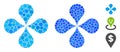 Map Pointers Mosaic Icon of Circles Royalty Free Stock Photo
