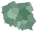 Map of Poland