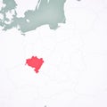 Map of Poland - Lower Silesia Royalty Free Stock Photo