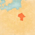 Map of Poland - Masovia Royalty Free Stock Photo