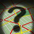 Map Question Royalty Free Stock Photo