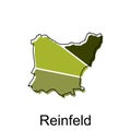 Map of Reinfeld modern with outline style vector design, World Map International vector template Royalty Free Stock Photo