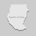 Map of the Republic of Sudan