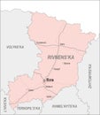 Map of Rivne Oblast