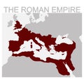 map of the Roman Empire Royalty Free Stock Photo