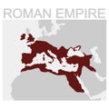 map of the Roman Empire Royalty Free Stock Photo