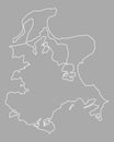 Map of Ruegen
