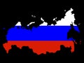 Map of Russia Royalty Free Stock Photo