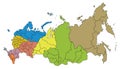 Map of Russian Federation