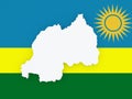 Map of Rwanda.