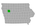 Map of Sac in Iowa