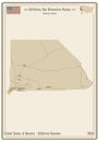 Map of San Bernardino County in California