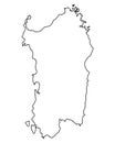 Map of Sardinia