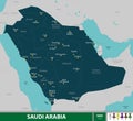 Map of Saudi Arabia