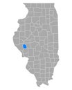Map of Scott in Illinois