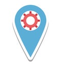 Map Setting, Location Setting Vector Icon editable