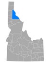 Map of Shoshone in Idaho