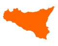 Map of Sicily