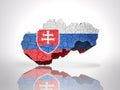 Map of Slovakia Royalty Free Stock Photo