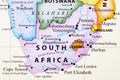 Map of South Africa Royalty Free Stock Photo