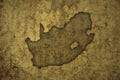 map of south africa on a old vintage crack paper background Royalty Free Stock Photo