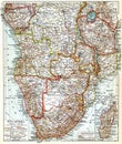 Map of South Africa showing the countries to which the colonies belong.