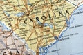 Map of South Carolina Royalty Free Stock Photo