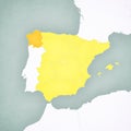 Map of Spain - Galicia