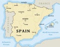 Map of Spain vector