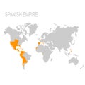 Map of the Spanish Empire