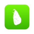 Map of Sri Lanka icon digital green