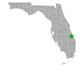 Map of St Lucie in Florida