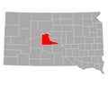 Map of Stanley in South Dakota