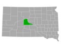 Map of Stanley in South Dakota