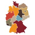 Map of states of Germany