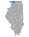 Map of Stephenson in Illinois